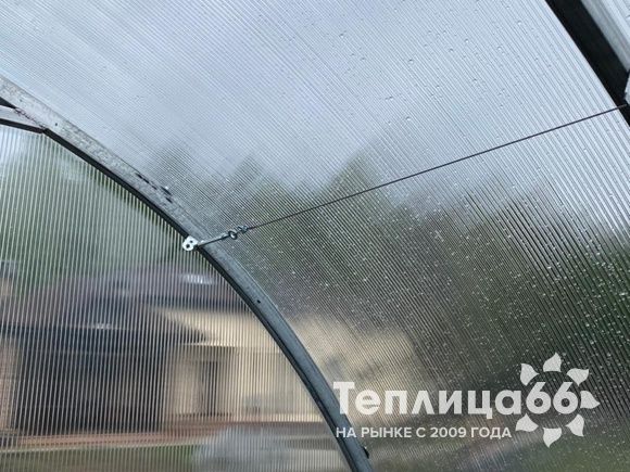 Теплица Рада Росинка Люкс из поликарбоната шириной 3 метра (шаг 0,65 м)